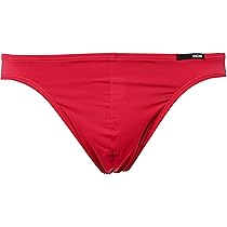Amazon.co.jp: [オム] ブリーフ タンガ メンズ レッド